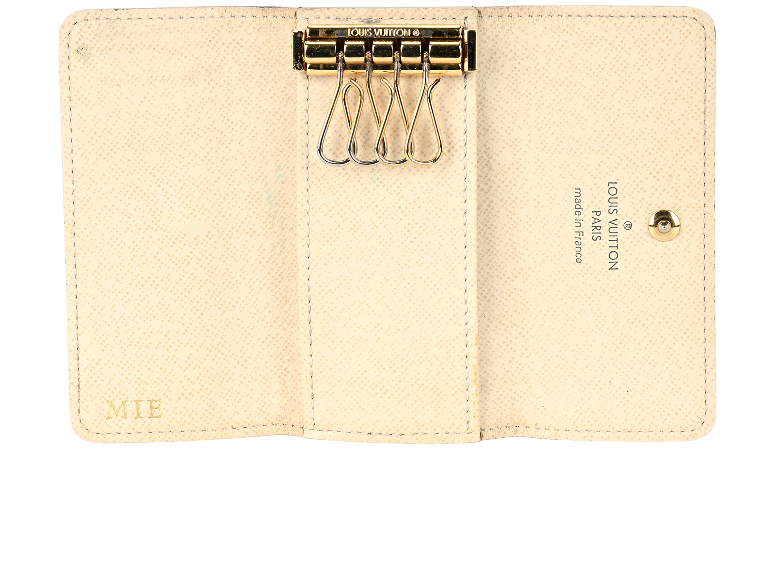 Louis Vuitton 4 Keyholder, &pound;80, Accessories, Blue/Cream, Canvas, Other view